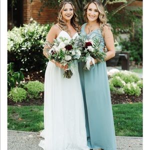 KENDALL MAXI DRESS ~ SILVER SAGE CRISP